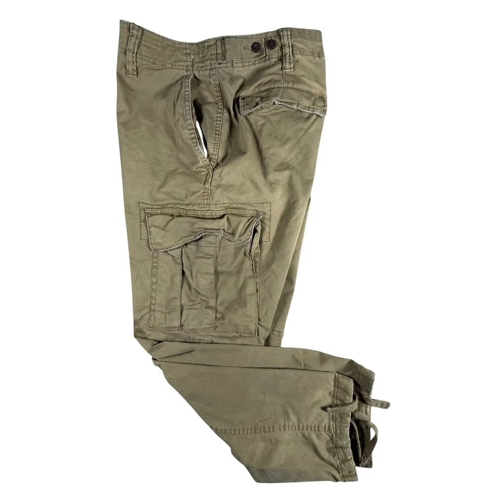American Eagle Cargo Pants Mens 34x30 Olive Green Flex Straight Utility Gorpcore